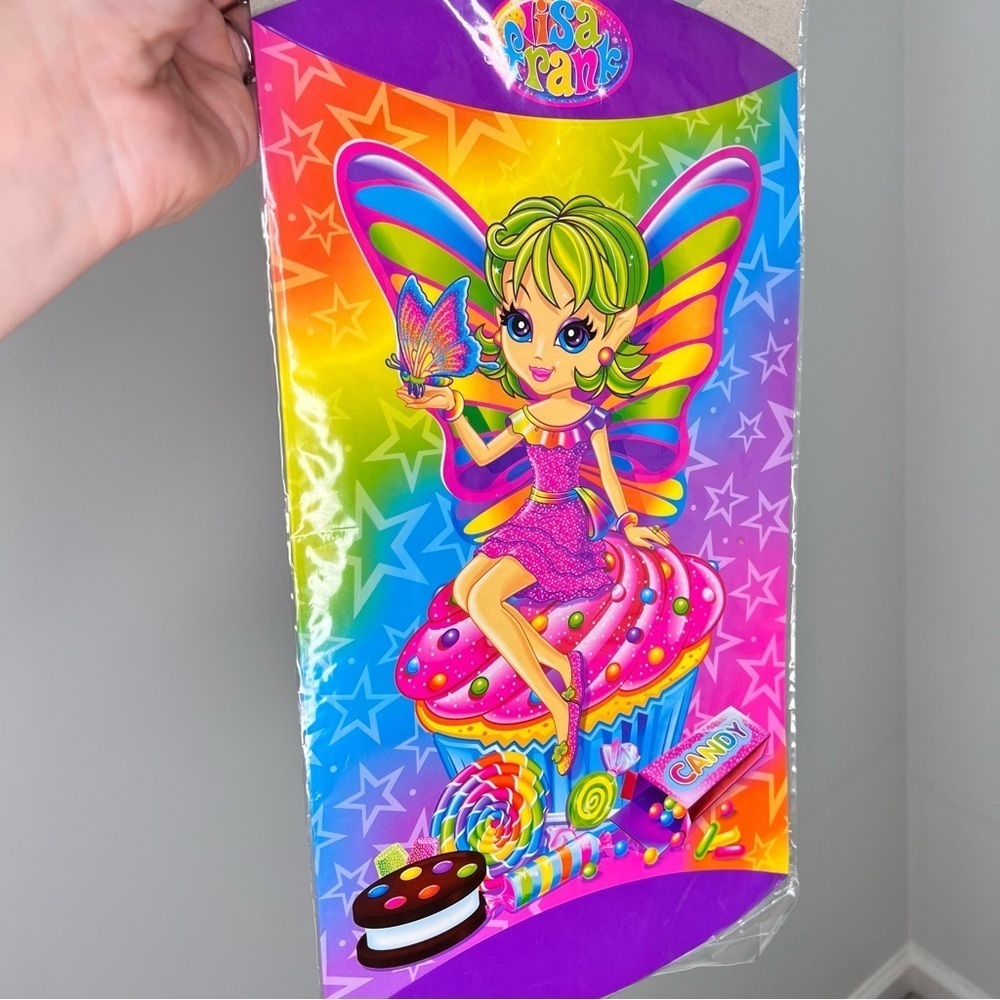 Vintage 90s Lisa Frank Layla Fairy Gift Box 12.5 x 8” - Picture 3 of 4